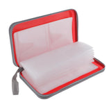 Maxbell 80 Disc CD Wallet DVD Case Storage Holder Bag Carry Protector Plastic Red