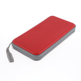 Maxbell 80 Disc CD Wallet DVD Case Storage Holder Bag Carry Protector Plastic Red