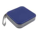 Maxbell 40 Disc CD Wallet DVD Case Storage Holder Bag Carry Protector Plastic Blue