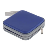 Maxbell 40 Disc CD Wallet DVD Case Storage Holder Bag Carry Protector Plastic Blue