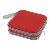 Maxbell 40 Disc CD Wallet DVD Case Storage Holder Bag Carry Protector Plastic Red