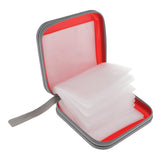 Maxbell 40 Disc CD Wallet DVD Case Storage Holder Bag Carry Protector Plastic Red