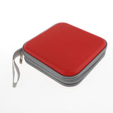 Maxbell 40 Disc CD Wallet DVD Case Storage Holder Bag Carry Protector Plastic Red