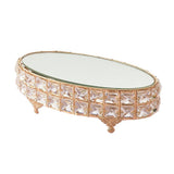 Maxbell Oval Mirror Cake Stand Fruit Dessert Tray