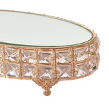 Maxbell Oval Mirror Cake Stand Fruit Dessert Tray
