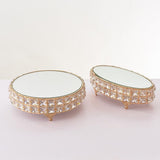 Maxbell Oval Mirror Cake Stand Fruit Dessert Tray