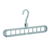 Maxbell Plastic Multi-Port Clothes Hanger Organizer  Light Blue