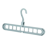 Maxbell Plastic Multi-Port Clothes Hanger Organizer  Light Blue