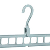 Maxbell Plastic Multi-Port Clothes Hanger Organizer  Light Blue