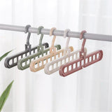 Maxbell Plastic Multi-Port Clothes Hanger Organizer  Light Blue