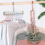 Maxbell Plastic Multi-Port Clothes Hanger Organizer  Gray