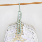 Maxbell Plastic Multi-Port Clothes Hanger Organizer  Gray