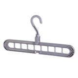 Maxbell Plastic Multi-Port Clothes Hanger Organizer  Gray