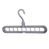 Maxbell Plastic Multi-Port Clothes Hanger Organizer  Gray
