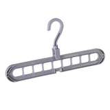 Maxbell Plastic Multi-Port Clothes Hanger Organizer  Gray