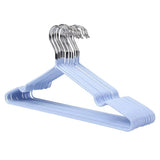Maxbell Clothes Hanger Storage Rack PVC Coating Steel Coat Hanger Holder Sky Blue