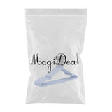 Maxbell Clothes Hanger Storage Rack PVC Coating Steel Coat Hanger Holder Sky Blue