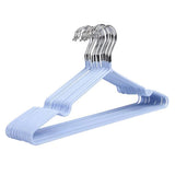 Maxbell Clothes Hanger Storage Rack PVC Coating Steel Coat Hanger Holder Sky Blue