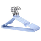 Maxbell Clothes Hanger Storage Rack PVC Coating Steel Coat Hanger Holder Sky Blue
