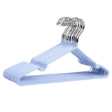 Maxbell Clothes Hanger Storage Rack PVC Coating Steel Coat Hanger Holder Sky Blue