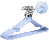 Maxbell Clothes Hanger Storage Rack PVC Coating Steel Coat Hanger Holder Sky Blue