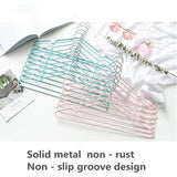 Maxbell Clothes Hanger Storage Rack PVC Coating Steel Coat Hanger Holder Cyan