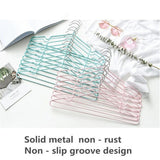Maxbell Clothes Hanger Storage Rack PVC Coating Steel Coat Hanger Holder Cyan