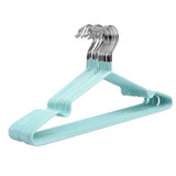 Maxbell Clothes Hanger Storage Rack PVC Coating Steel Coat Hanger Holder Cyan