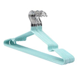 Maxbell Clothes Hanger Storage Rack PVC Coating Steel Coat Hanger Holder Cyan