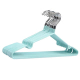 Maxbell Clothes Hanger Storage Rack PVC Coating Steel Coat Hanger Holder Cyan