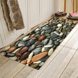 Maxbell Decorative Floor Mat Runner Kitchen Non-slip Area Rugs Pebbles_40x120cm