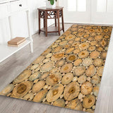 Maxbell Decorative Floor Mat Runner Kitchen Non-slip Area Rugs Wood_40x120cm