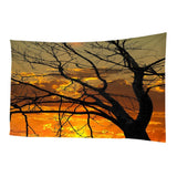 Maxbell 3D Wall Hanging Tapestry Curtain for Party Decor Sunset Tree_150x150cm