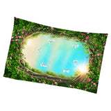 Maxbell 3D Wall Hanging Tapestry Curtain for Party Decor Vane Garland_150x150cm