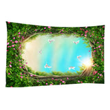 Maxbell 3D Wall Hanging Tapestry Curtain for Party Decor Vane Garland_150x150cm