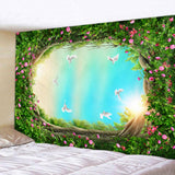 Maxbell 3D Wall Hanging Tapestry Curtain for Party Decor Vane Garland_150x150cm