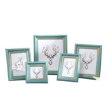 Maxbell Plastic Photo Frame Light Green Picuture Display Frame Wall Arts 7inch