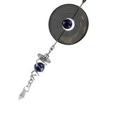 Maxbell 3D Metal Round Hanging Wind Spinner/Wind Chime Rotating Twisting Decor B