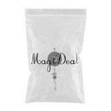 Maxbell 3D Metal Round Hanging Wind Spinner/Wind Chime Rotating Twisting Decor B