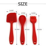 Maxbell 3xCooking Utensils Sets Kitchenware Spatula Spoon Brush Home Restaurant Eggs