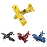 Maxbell Vintage Dual Wing Fighter Model Military Diecast Aeroplane Models Black
