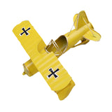 Maxbell Vintage Dual Wing Fighter Model Military Diecast Aeroplane Models Yellow