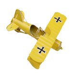 Maxbell Vintage Dual Wing Fighter Model Military Diecast Aeroplane Models Yellow
