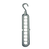 Maxbell 6pc Wardrobe Space Saver Clothes Closet Storage Hanger Organizer Light Blue