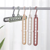 Maxbell 6pc Wardrobe Space Saver Clothes Closet Storage Hanger Organizer Light Blue