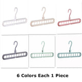 Maxbell 6pc Wardrobe Space Saver Clothes Closet Storage Hanger Organizer Gray