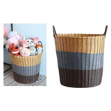 Maxbell Woven Plastic Laundry Basket Kids Plush Toys Storage Hamper Bin Large Size