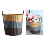 Maxbell Woven Plastic Laundry Basket Kids Plush Toys Storage Hamper Bin Large Size