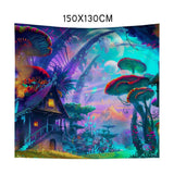 Maxbell Magic Style 3D Printed Wall Hanging Tapestry Window Curtains 150 x 130cm