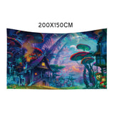 Maxbell Magic Style 3D Printed Wall Hanging Tapestry Window Curtains 200 x 150cm